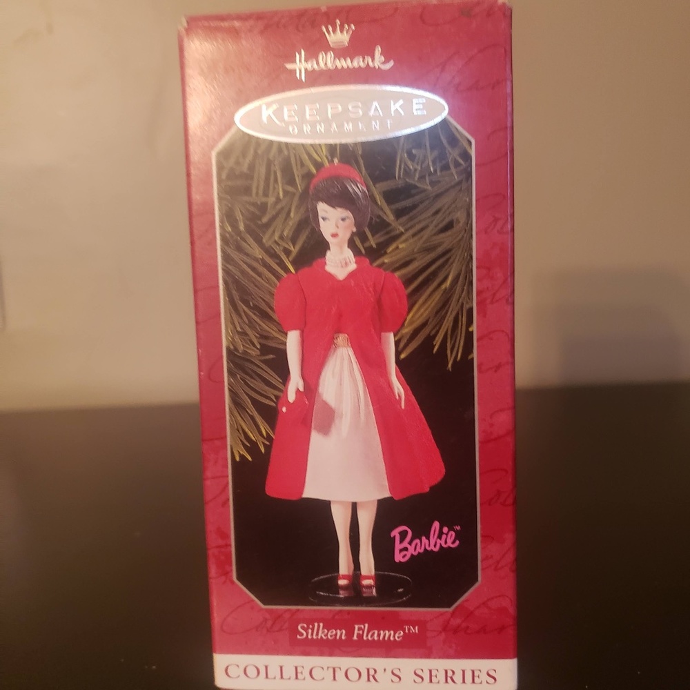 Silken Flame Collector Series Barbie Hallmark Ornament 1993